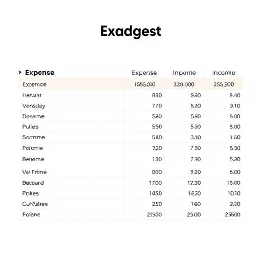 Ejemplo de una plantilla de presupuesto mostrando diferentes categor&iacute;as de gastos e ingresos.